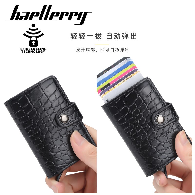 Carbon Fiber Rfid Blocking Kaarthouder Portemonnee Mannen Lederen Business Bank Credit Card Case Kaarthouder Bescherming Slim Creditca