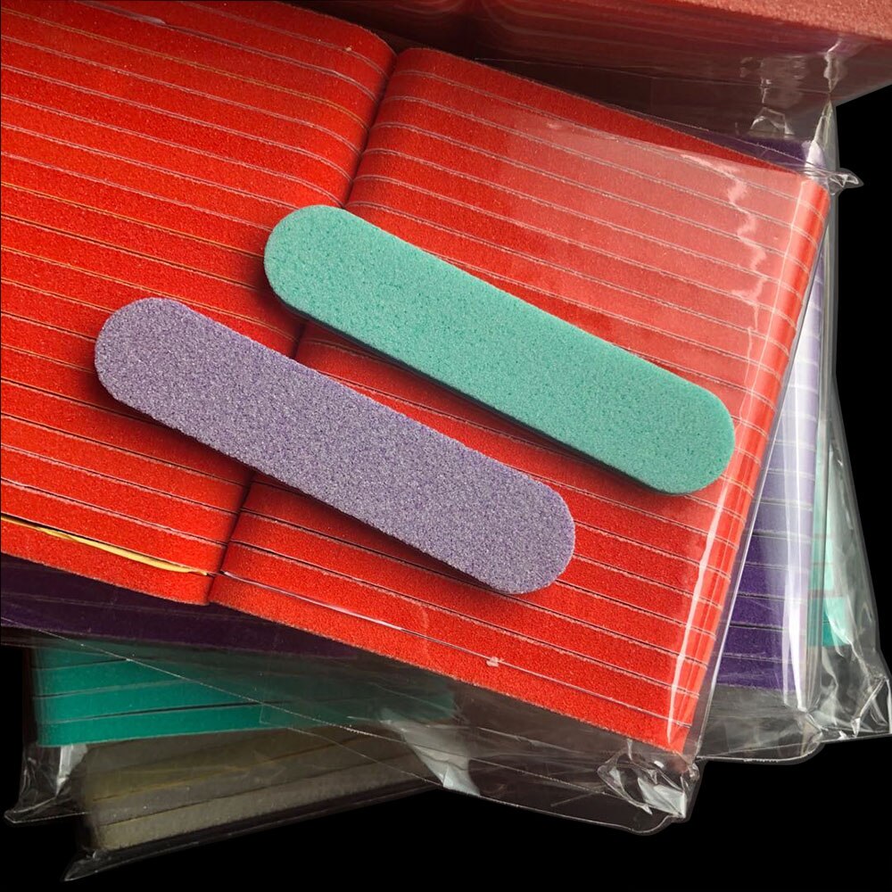 200 pcs replacement pads nail sponge file mini sanding file disposable nail file