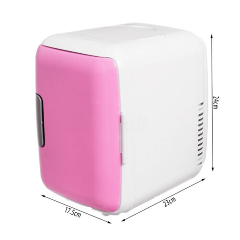 4L Mini Home & Car Dual-Use Ultra Quiet Refrigerators Low Noise Car Refrigerators Travel Freezer Cooling Heating Box Fridge