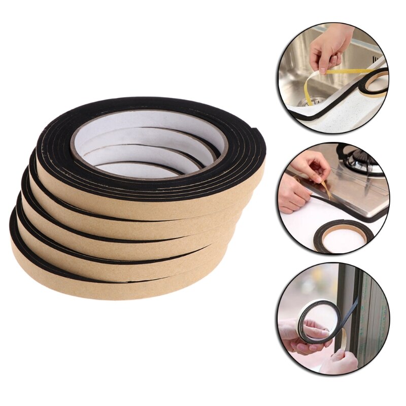5Pcs 2M Gas Stove Gap Cooker Slit Antifouling Strip Seal Ring Tape Cooktop Parts Kitchen Tools G8TC