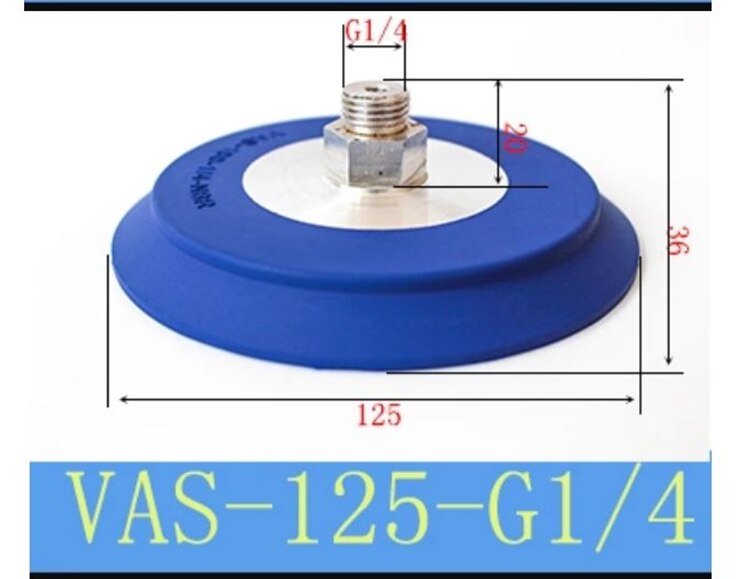 Manipulateur industriel pneumatique mandrin à vide monocouche VAS-15-G1/8/30/40/55/75-125: Jaune