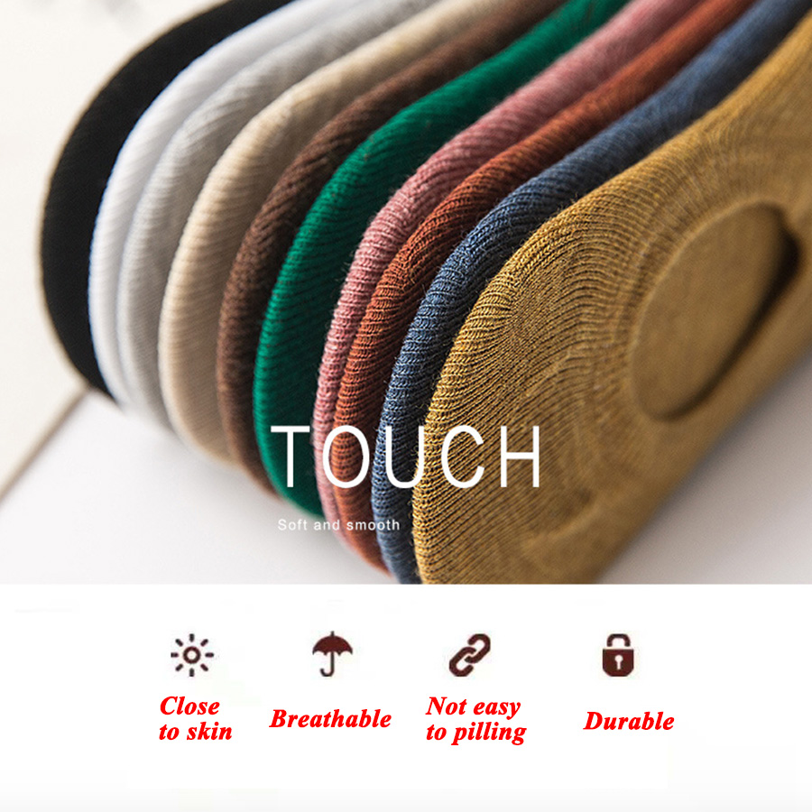 10 kolorów niewidoczne skarpetki dla kobiet dziewczynki stałe czarne białe szare khaki zwykły bawełna niewidzialne skarpetki antypoślizgowe typ 1 paczka