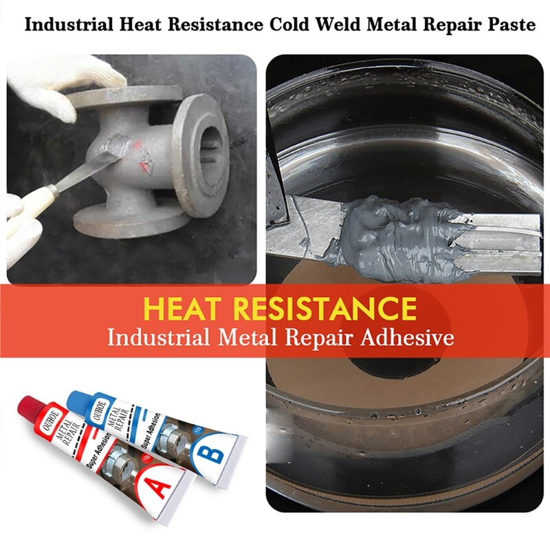 Dual Powerful Metal Repairing Glue Structural Adhesive Industrial Heat Resistance Cold Weld Metal Repair Paste Acrylic