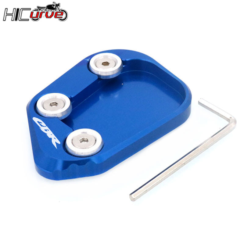 Motorfiets Stands Kickstand Zijstandaard Extension Pad Plaat Voor CBR250RR CBR250RR CBR250RR -2023: Blauw