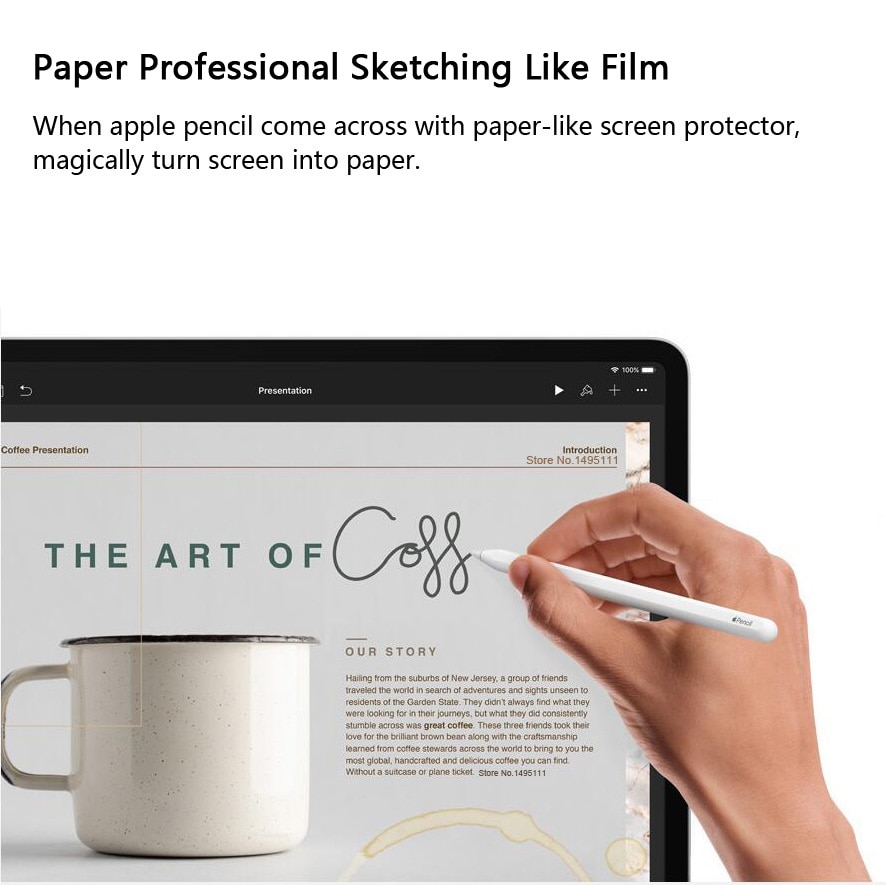 【 PaperLike HD ver 】Matte Screen Protector Film PET Anti Glare Painting For Apple iPad 9.7 Air Pro 10.5 11 12.9 10.2 10.9 Mini6