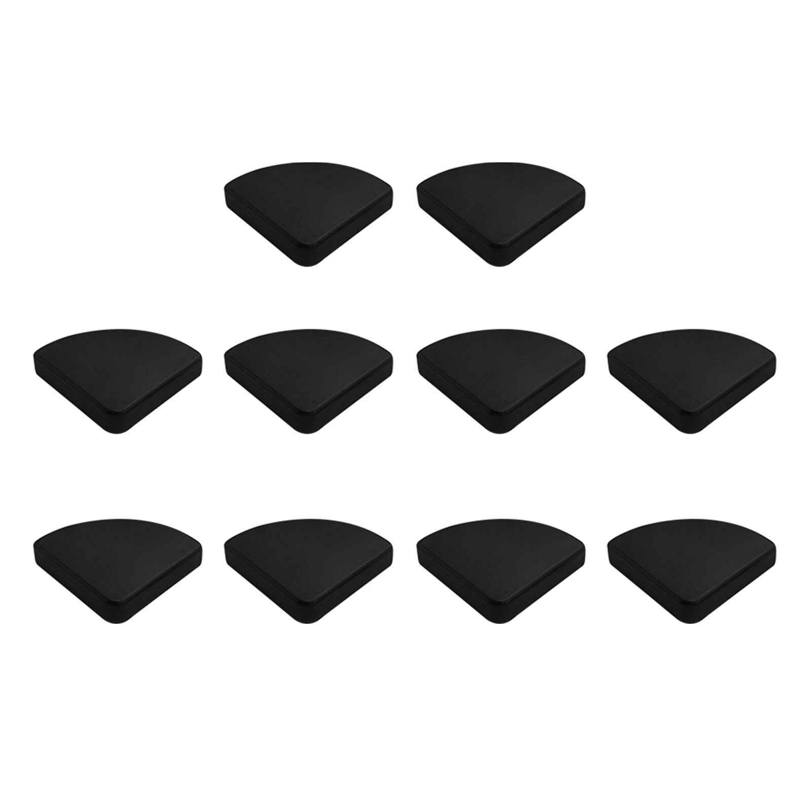 10pcs/pack Adhesive Soft Desk Bumper Table For Furniture Corner Guard Home Silicone Baby Proof Edge Protection Children Safety: black