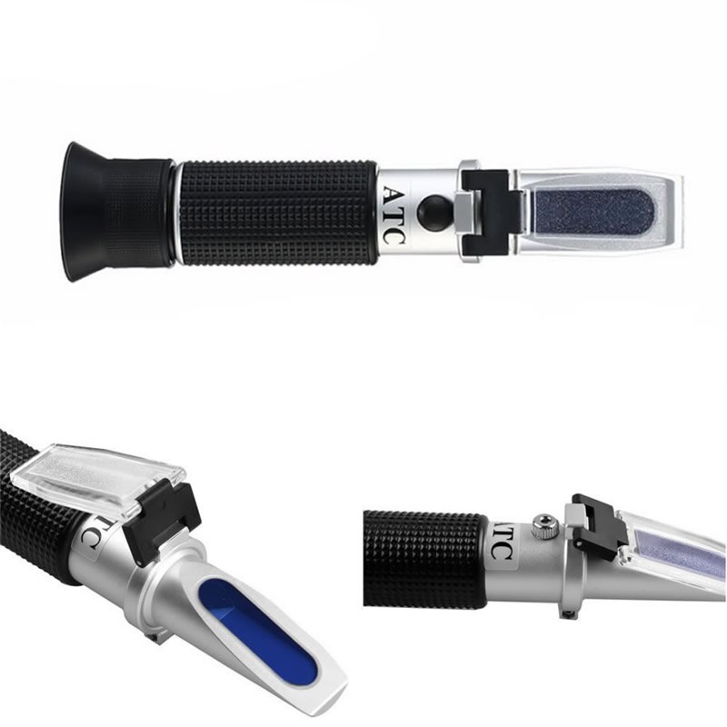 Handheld Red Sea System 0-40% Salinity Marine Aquarium Optical Refractometer ATC Seawater Specific Gravity Meter