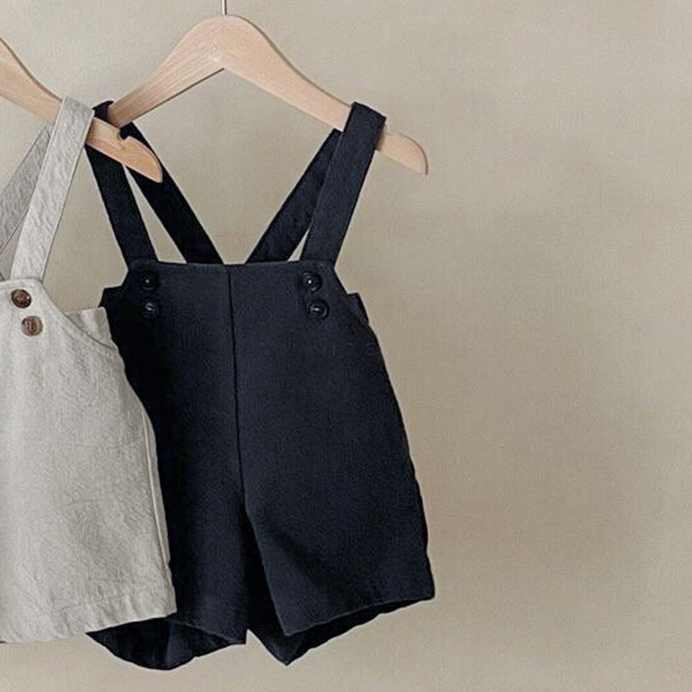 Trajes de verano para niños, pantalones cortos, informales, S12372: Navy Blue / 2T