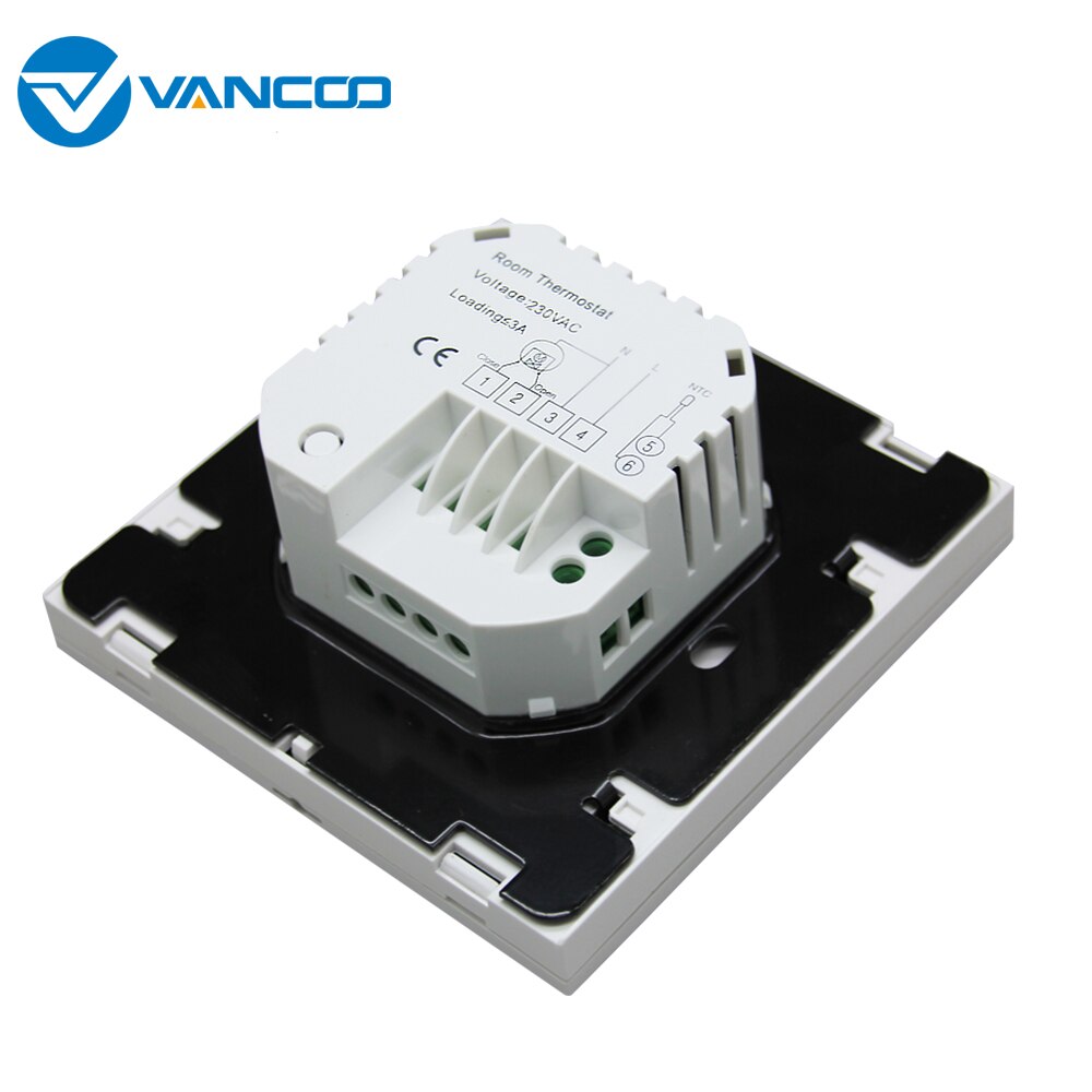 Vancoo Room thermostat Digital Temperature Controller Touch Screen Thermostat for Underfloor Heating for Thermal Actuator Valve