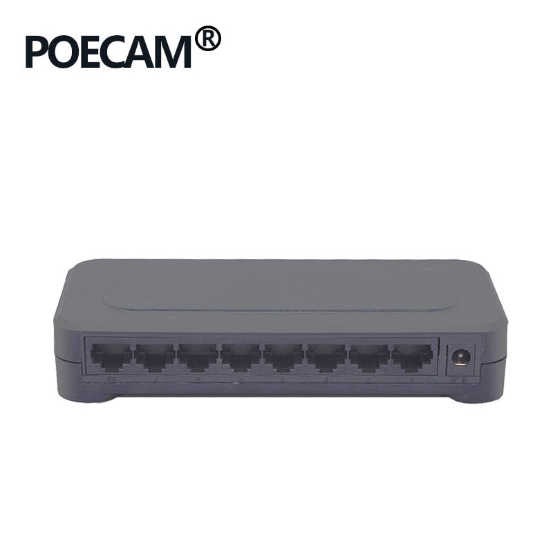 8 porte 10/100Mbps Rete Fast Ethernet Switch Hub Società di Supporto Del Computer Tablet PC Della Macchina Fotografica LED Screen Share dati