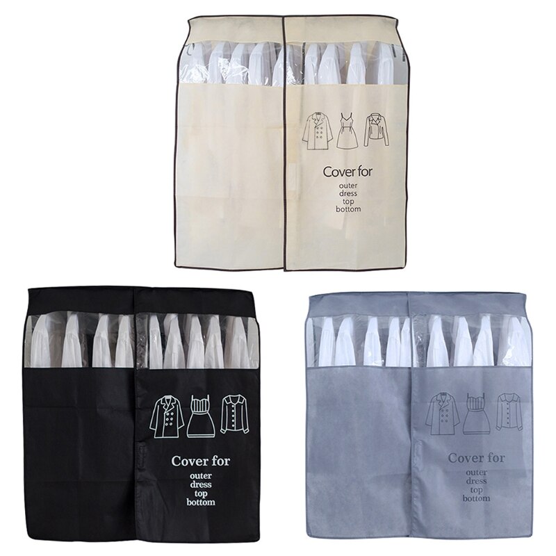 Vêtements Suspendus Cache-Poussière Costume Manteau Sac De Rangement Étui Protecteur Placard Garde-Robe Robe Vêtements Organisateur