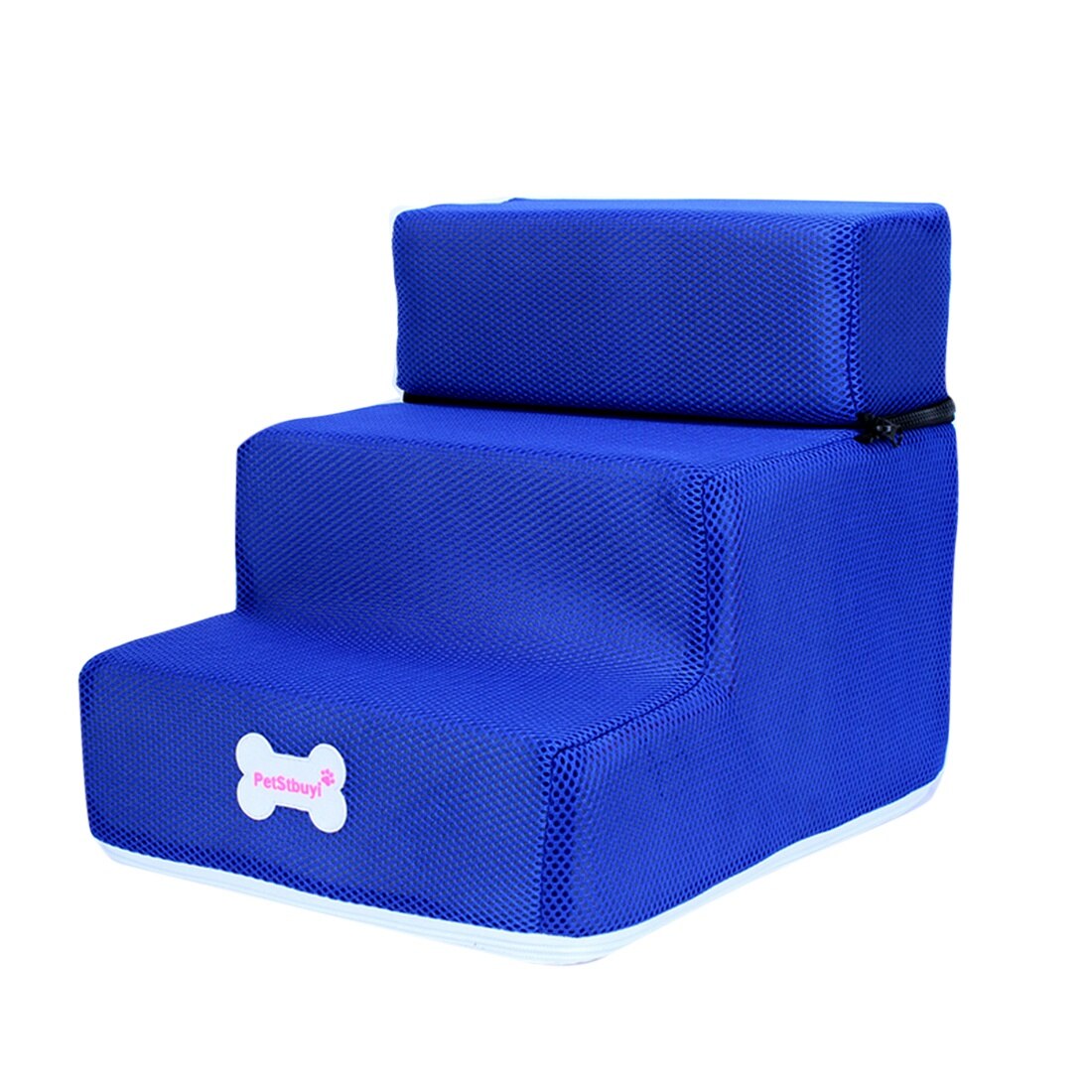 Hond Bed 3 Stappen Hond Trappen Hond Ladder Afneembare Pet Trappen Kat Puppy Ramp Anti-Slip Verwijderbare Honden Bed trappen Dierbenodigdheden: Blue