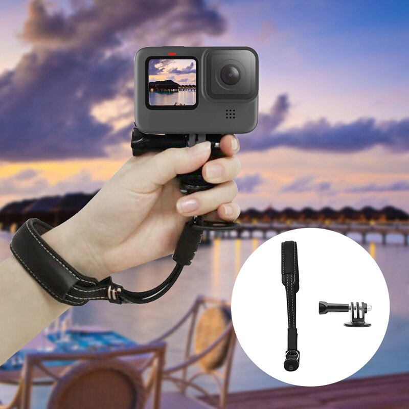 Eslinga de amarre-Correa para mano y muñeca de 1/4 pulgadas, adaptador de tornillo para cámara de acción GoPro Hero 9