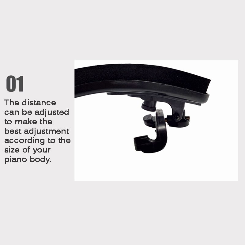 Verstelbare Viool Plastic Schoudersteun voor 3/4 4/4 Fiddle Viool violino Muziekinstrument Onderdelen Accessoires