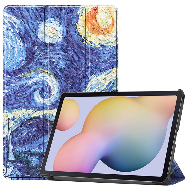 Magnetyczny Smaer PU skórzany pokrowiec do Samsung Galaxy Tab A7 SM-T500 SM-T505 SM-T507 10.5 "Tablet Funda Cover: T500-XK