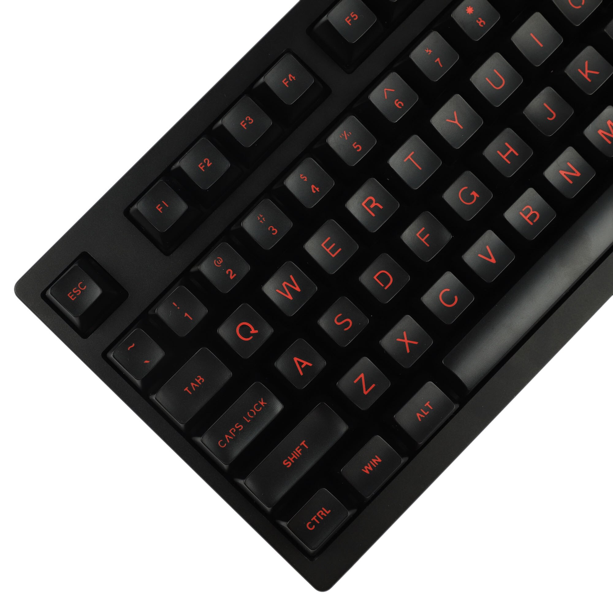SA 112 Keycap Doppel Schuss Nicht Glanz Durch Dick ABS Ball bilden ANSI ISO Standard-qwerty-tastensatz Für MX Mechanische Tastatur 61 87 TKL 104 Laptop: Schwarz Base rot