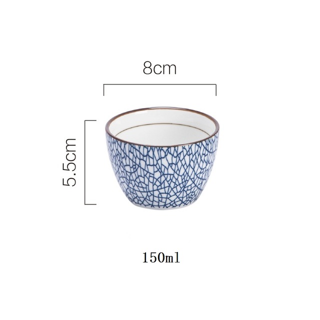 Retro te kop 150ml vintage stil håndlavet glasur høj temperatur fyring keramisk vand kop kaffe porcelæn te skål: -en