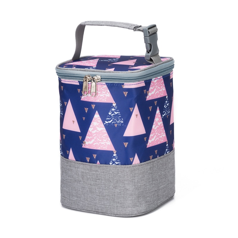 Heopono pronto para enviar qualidade bpa livre de alimentos cofre bonito pequena caixa de alimentos de refrigeração térmica saco térmico isolado para garrafa de bebê