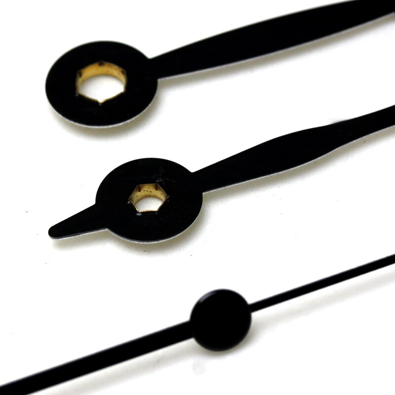 52# zwarte wijzers (alleen wijzers) metalen aluminium doe-het-zelf wijzers kwartsklok accessoire doe-het-zelf klok kits