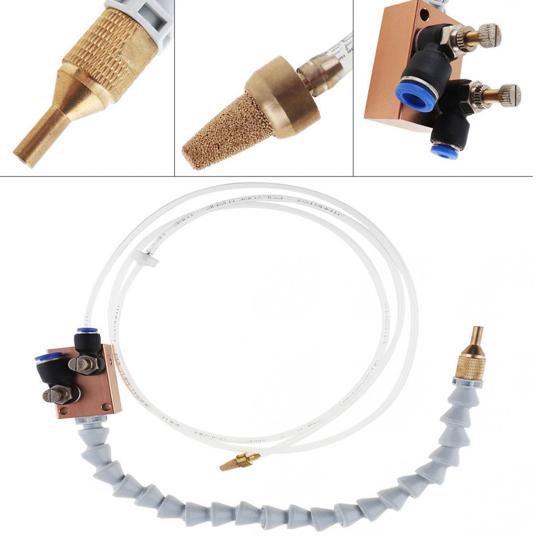 Mist Koelvloeistof Smering Spray Systeem Met Dubbele Throttle En 8Mm Air Pijp Voor Metalen Snijden Graveren Cooling Machine