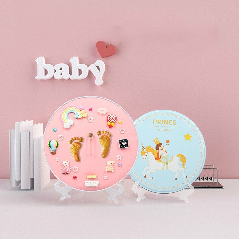 Baby håndprint fodaftryk aftryk kit baby håndprint mudder og fod print baby souvenirs baby hånd og fod skimmel hundrede dage