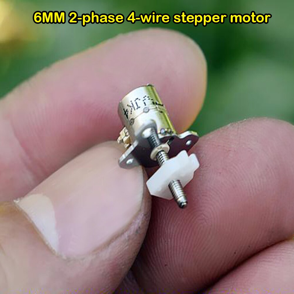 Mini 6mm Mikro Rutsche Schraube Schrittmotor 2 Phase 4 Draht Schrittmotor sehr klein linear Antrieb Mikro Schrittmotor mit Schieberegler