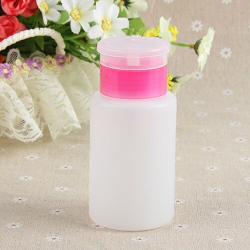 150ML NailArt Remover Polish Cleaner Pump Polish Dispenser Empty Bottle Refillable Bottles Liquid Press Pumping Dispenser Bottle