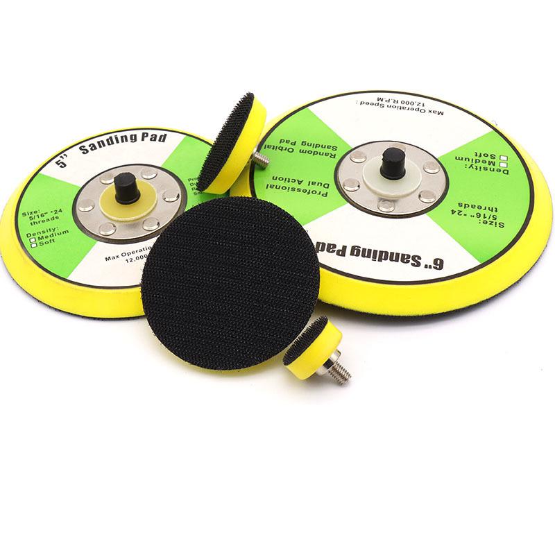 1-6 inch Polishing Sander Backer Plate Napping Hook Loop Sanding Disc Pad FivePears