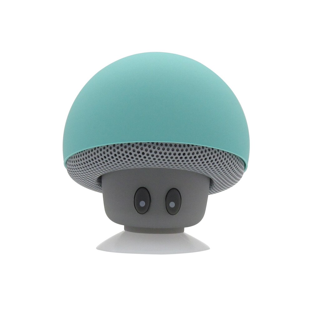 Draagbare Speaker Draadloze Bluetooth Paddestoel Met Microfoon Mini Speaker Voor Computer Telefoon Stereo Waterdichte Mini Speaker: light blue