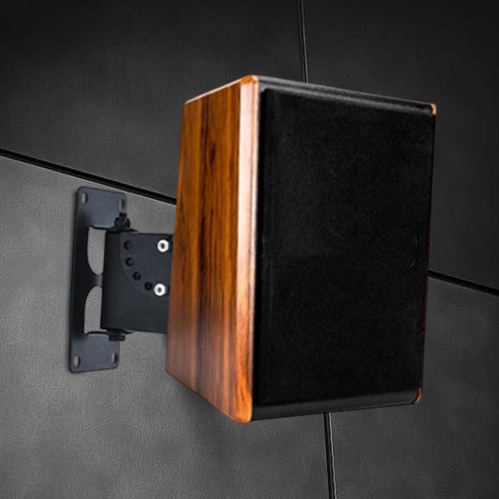 Soporte de pared para altavoz, soporte de montaje en techo, ajuste de ángulo de estante, soporte doméstico para altavoces de sonido circundante grandes KTV