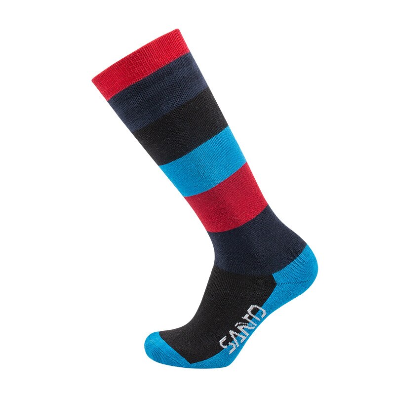 Sports Socks Winter Outdoor Skiing Mountaineering Socks Warm Wear-resistant Sports Socks Perspiration Thickening Long Tube Socks: Black / L(39-44)