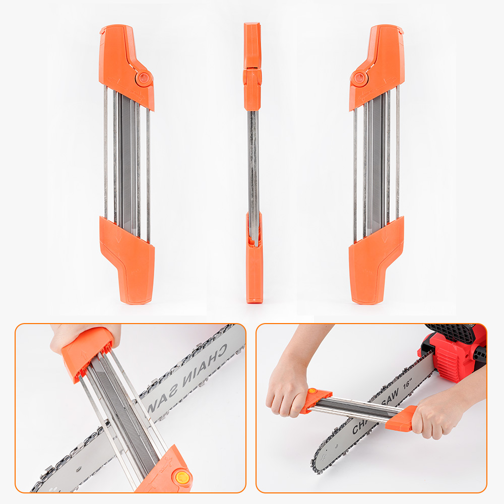 2in1 Kettingslijpkettingen Slijpgereedschap Handleiding Kettingzaag Slijper Vijl Past Kettingzaagvijl 4.0/4.8/5.2/5.5Mm Wetsteen