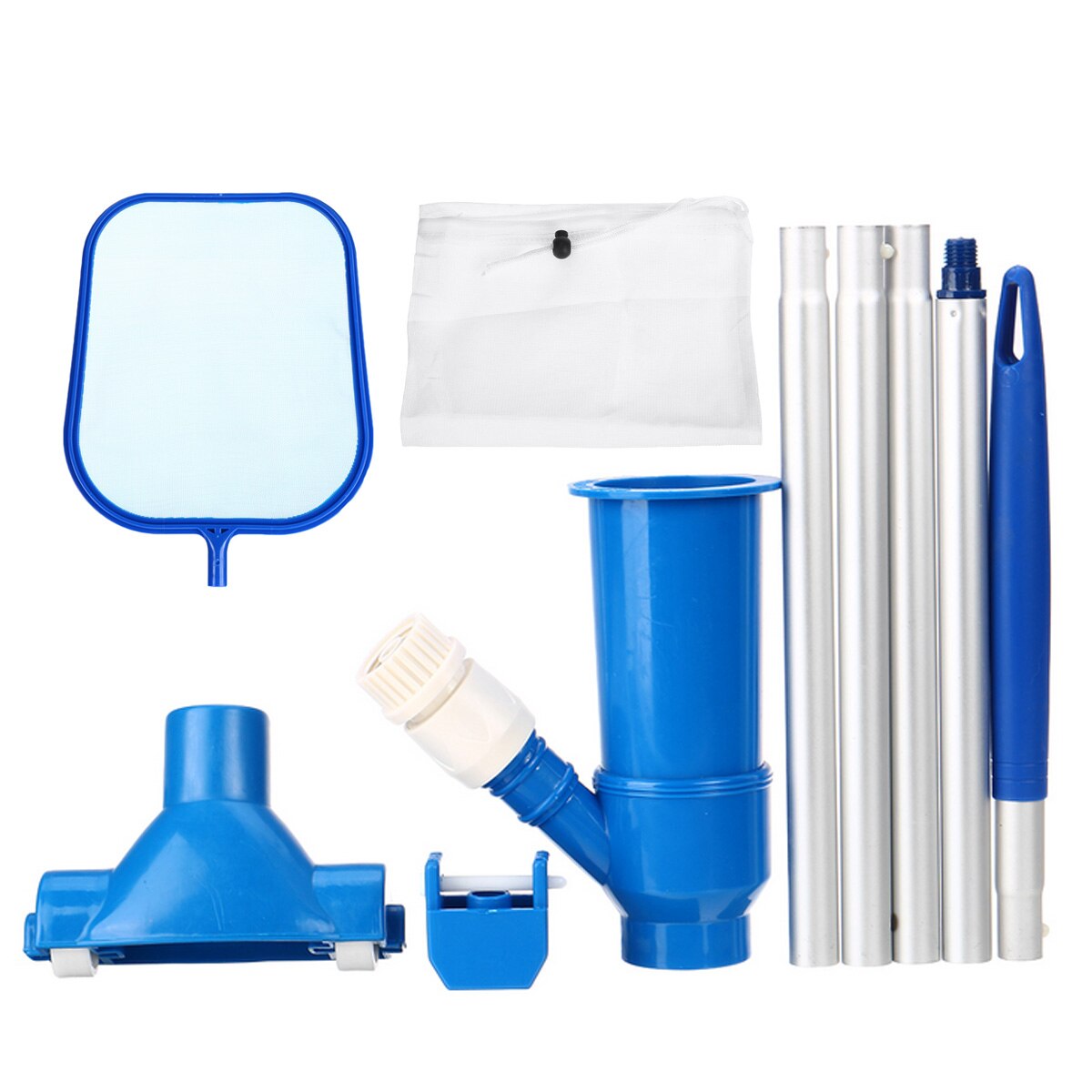 Mini Jet Swimming Pool Vacuum Cleaner Floating Objects Suction Fountain Pond Head Vacuum Brush Cleaner Cleaning Tools: US Set Type 1