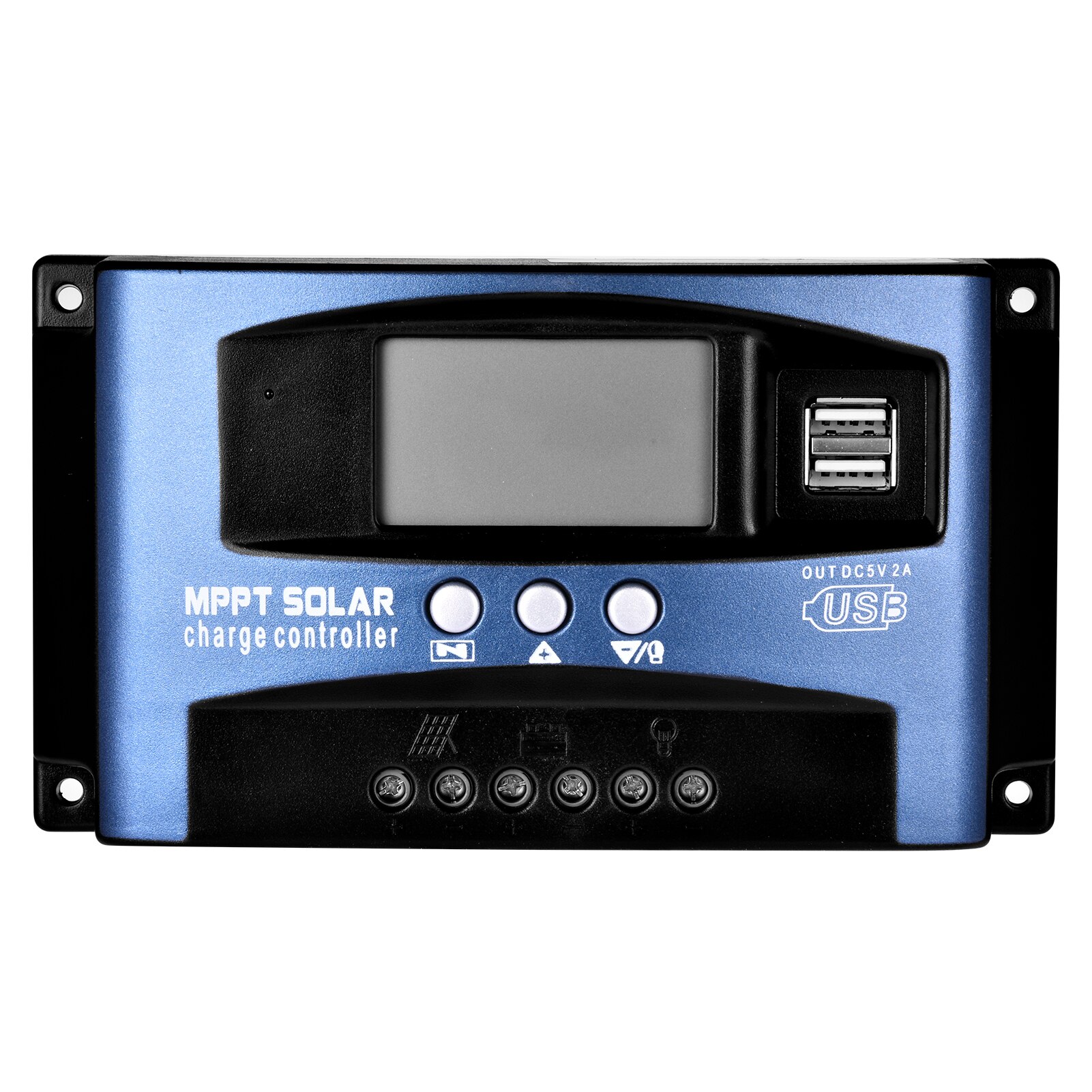 MPPT 60A/50A/30A/80A/100A /150A Solar Charge Controller Dual USB LCD Auto Solar Panel Battery Charge Controller Voltage Regulat
