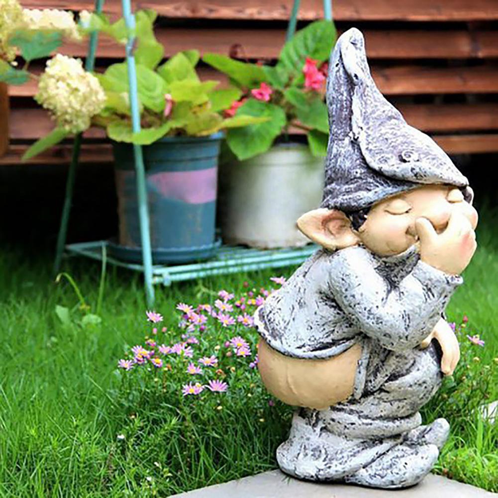 Hars Fun Elf-Karakter Ornamenten Display Mold Kerstman Beeldje Simulatie Grappig Gnome Miniatuur Dwerg Standbeeld Tuin Decor