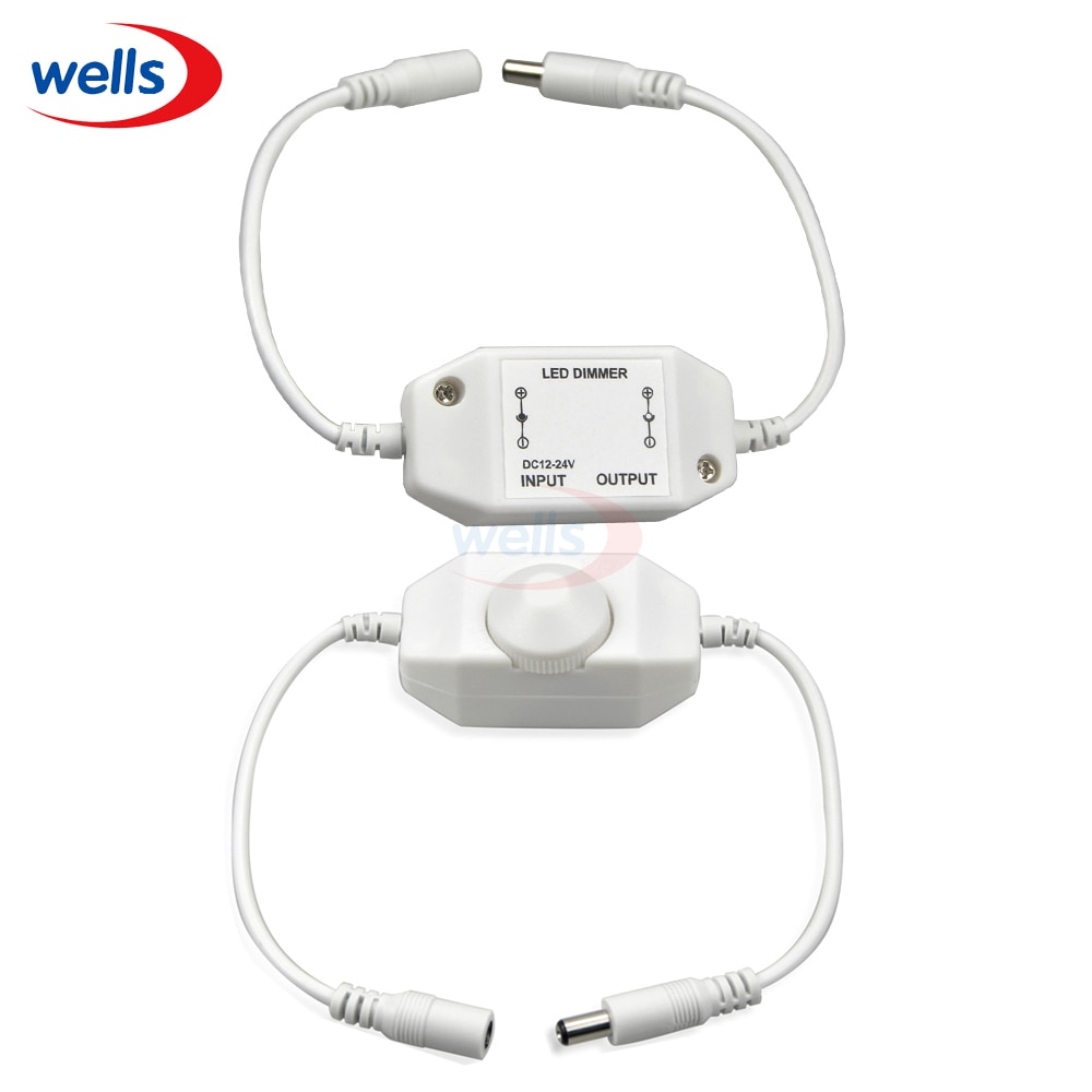 DC 12V 24V Mini LED Switch Brightness Adjust Dimmer Single Color LED Strip Light DC Controller