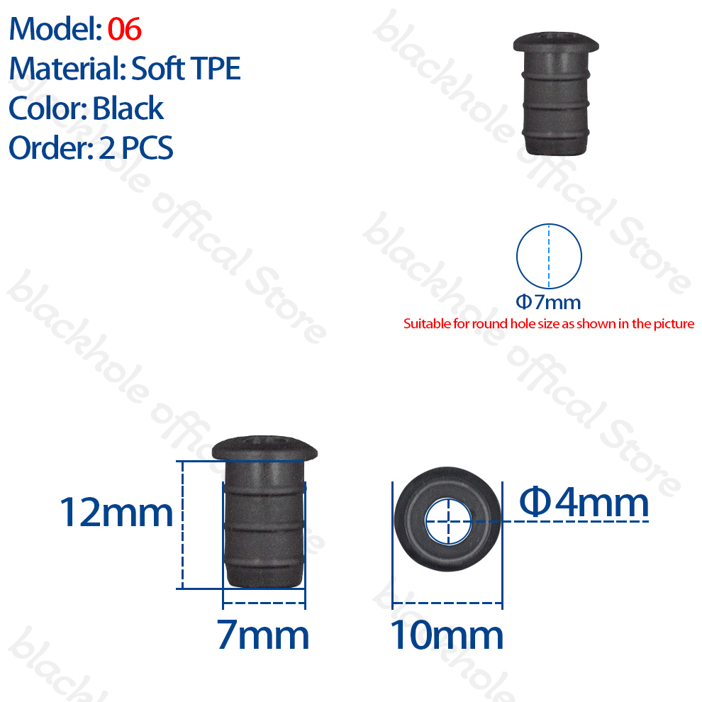 Tapones de Cable de freno para desviador de cuadro de bicicleta, tapones de sellado de plástico con orificio para marco de bicicleta de montaña y carretera, palanca de cambios de cuadro de bicicleta eléctrica de grava, tapones de Cable DI2: Blanco