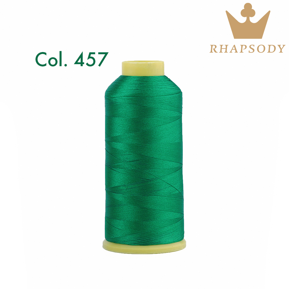 Rhapsody 120D2 5000m 40WT hilo de bordar de poliéster para Brother Singer Janome Babylock máquina de coser costura casera 200 colores