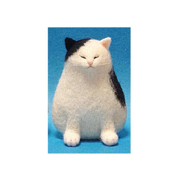 Novice Cat Wool Felt wool needlepoint kit wool felt needle felting decoration craft needlecraft: D