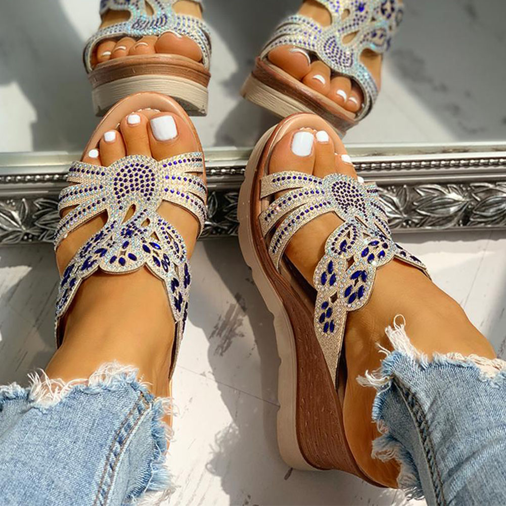 Karinluna-sandales à talons hauts à plateforme, chaussures d'été décontracté, Mules compensées et pantoufles pour femmes, sans lacet