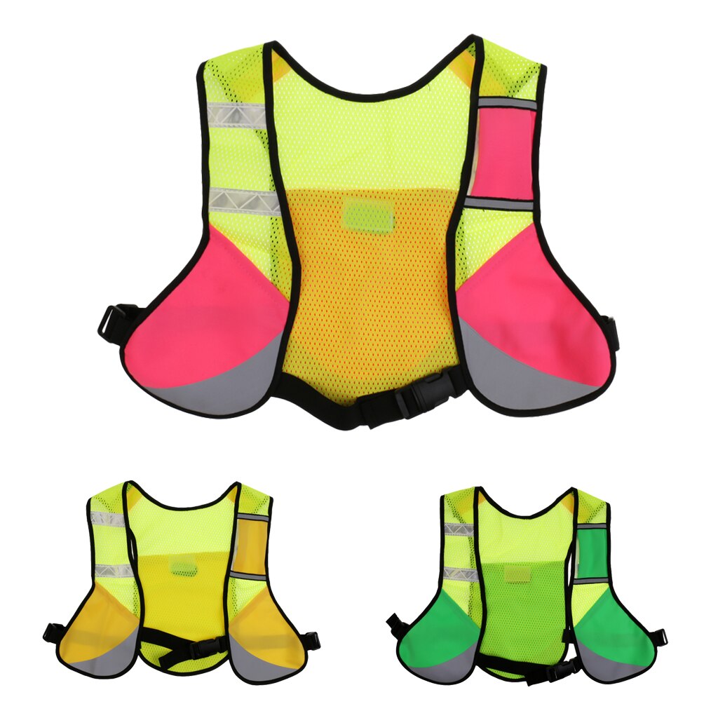 Safety Reflective Strip Running Cycling Water Hydration Backpack