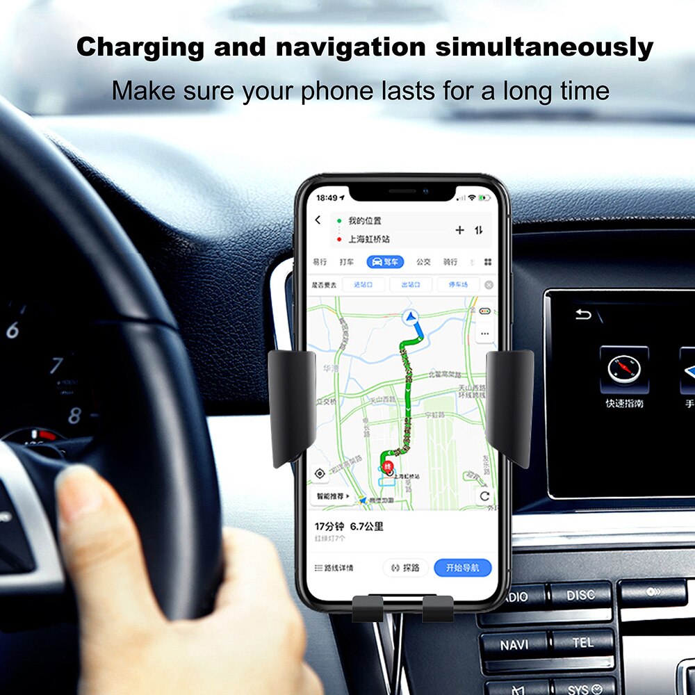 FDGAO Qi Car Wireless Charger for IPhone 12 11 X XS XR 8 Fast Wireless Charging Mount for Samsung S10 S20 S21 Car Phone Holder