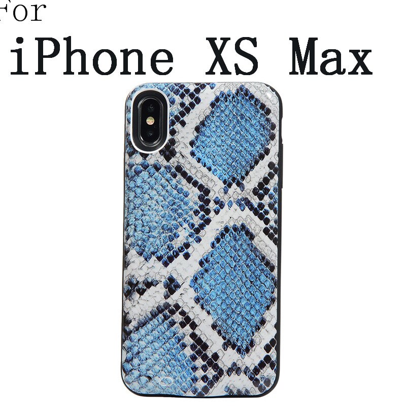Slim Smart Battery Case for iPhone XR X XS 11 Pro Max 6 6 S 7 8 Plus SE Charging Power Bank snake skin fish scales pattern: XS MAX-SP