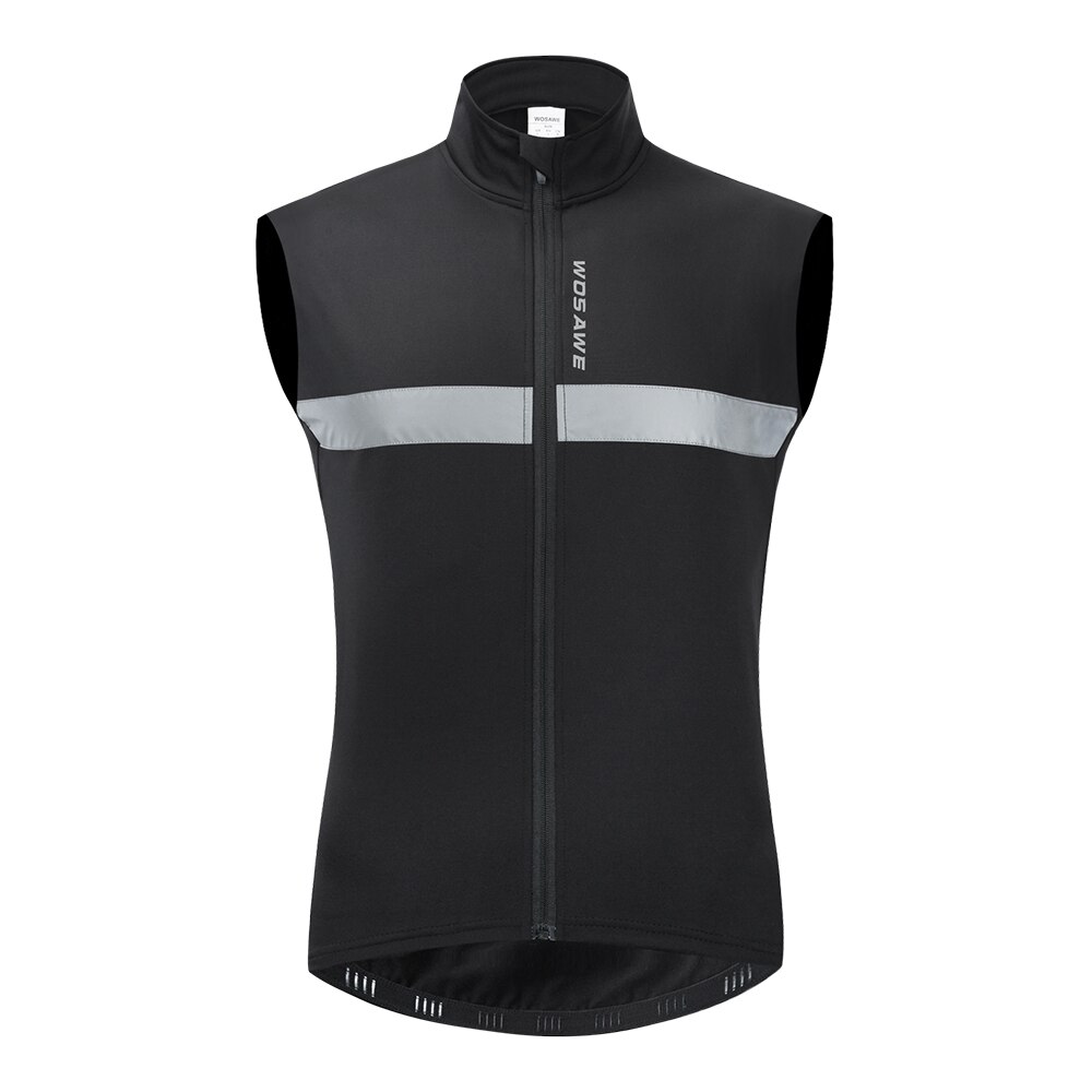 Gilet De Cyclisme Homme WOSAWE – Réfléchissant, Dos Mesh, Respirant, Léger, Taille Régulière