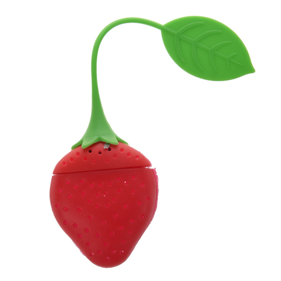 Strawberry Silicone Tea Infuser Strainer - Red and Green / Suitable for Use in Teapot, Teacup and More--A Wonderful Gif