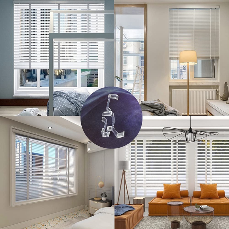 ! Valance Clips Clear Plastic Retainer Holder Clip For Window Blind Valance,Horizontal Faux &amp; Wood Blinds Parts