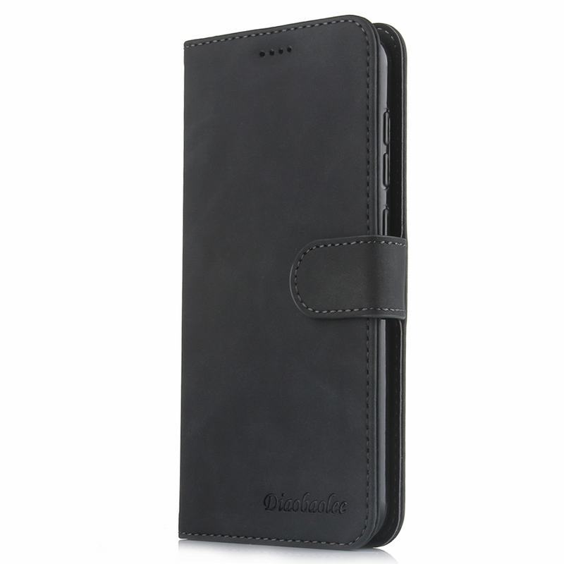 Fällen Für Xiaomi Mi 9 SE Fall Abdeckung Magnetische Flip Mit Karte Slot Brieftasche Plain Vintage Leder Telefon Tasche Für xiomi Mi 9 9se Coque: For Mi 9 SE / Black