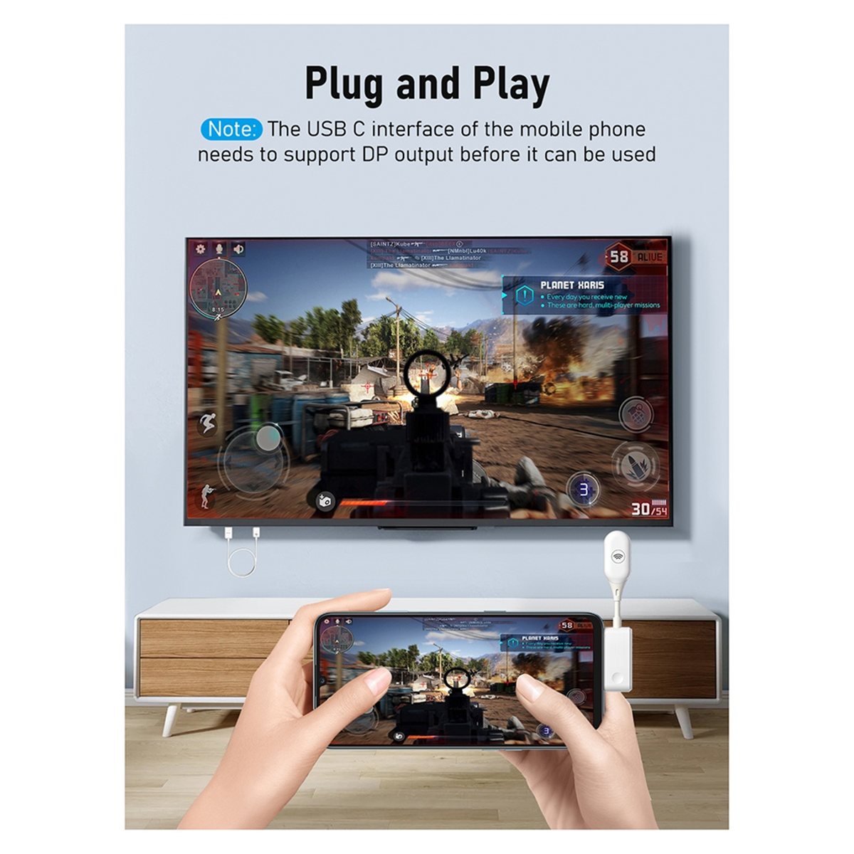 HDMI-Compatible Wireless Transmitter Receiver Extender Kit 1080P@60HZ 50M Wireless Display Dongle for TV Camera