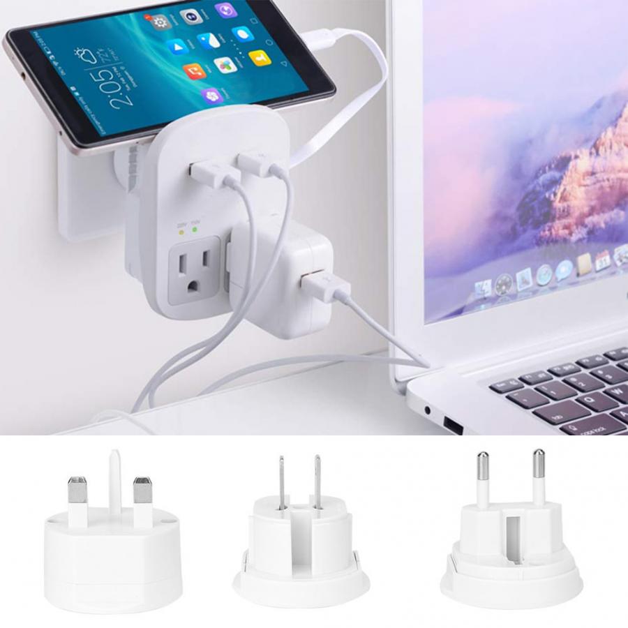 Adaptateur DE Conversion universel universel multifonctionnel | 3 en 1 100-240VAC (ue, états-unis, royaume-uni, DE)
