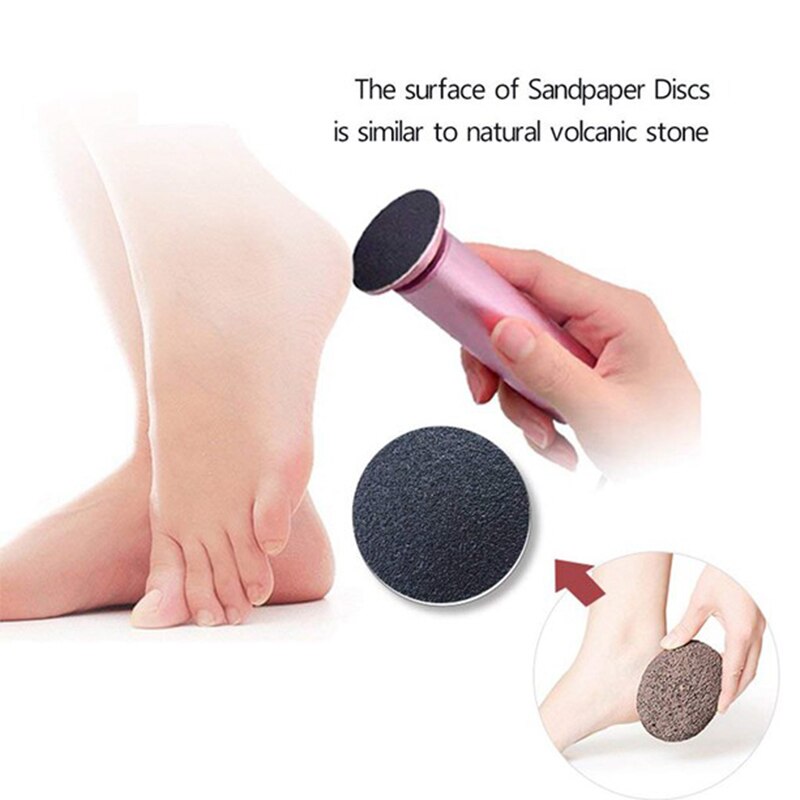 120 pièces de rechange papier abrasif disques Pad pour électrique pied fichier callosités dur mort peau dissolvant meulage pédicure outil